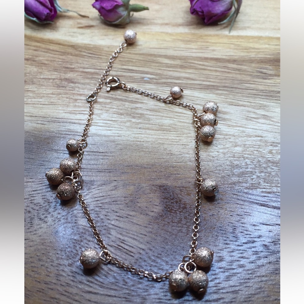 Sterling silver and rose gold plated bracelet (new)